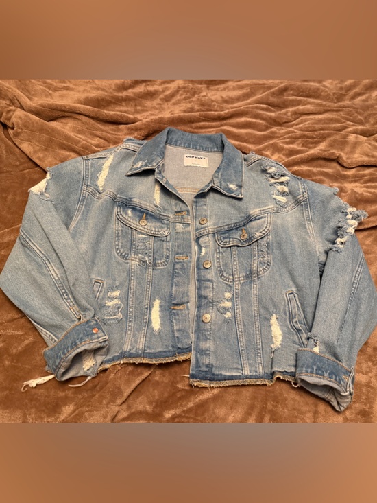 Old Navy Jackets & Blazers - Distressed Denim Jacket
